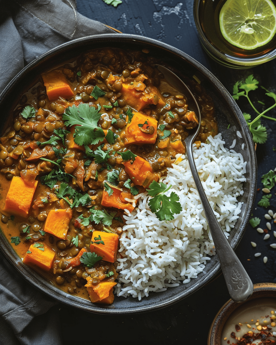 Spiced Pumpkin and Lentil Harira with Preserved Lemon