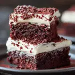 Red Velvet Brownies with Cream Cheese Frosting