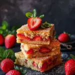 Strawberry Lemon Blondies Recipe