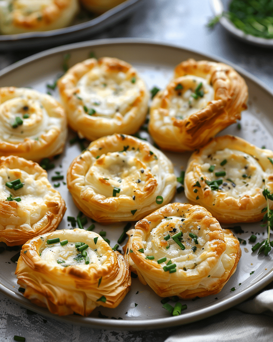 Irresistible Puff Pastry Appetizers with Creamy Garlic Parmesan Sauce