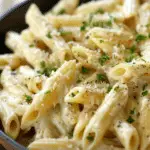 Creamy Garlic Penne Pasta