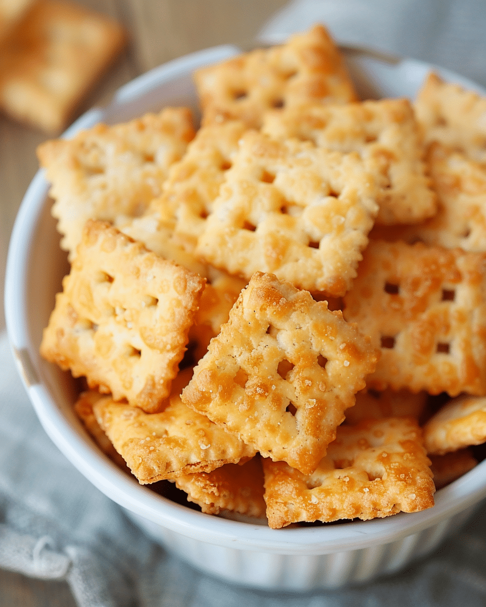 Homemade Cheez‑Its