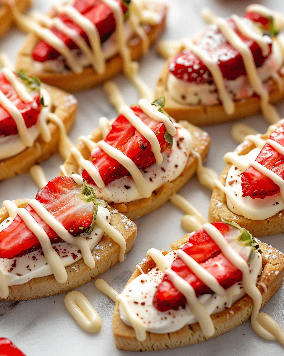 Strawberry Cookie Boats