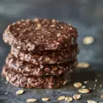 Dark Chocolate and Oat No-Bake Cookies