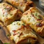 Air Fryer Rice Paper Pizza Pockets