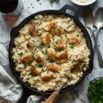 Best One-Pan Creamy Parmesan Chicken and Rice