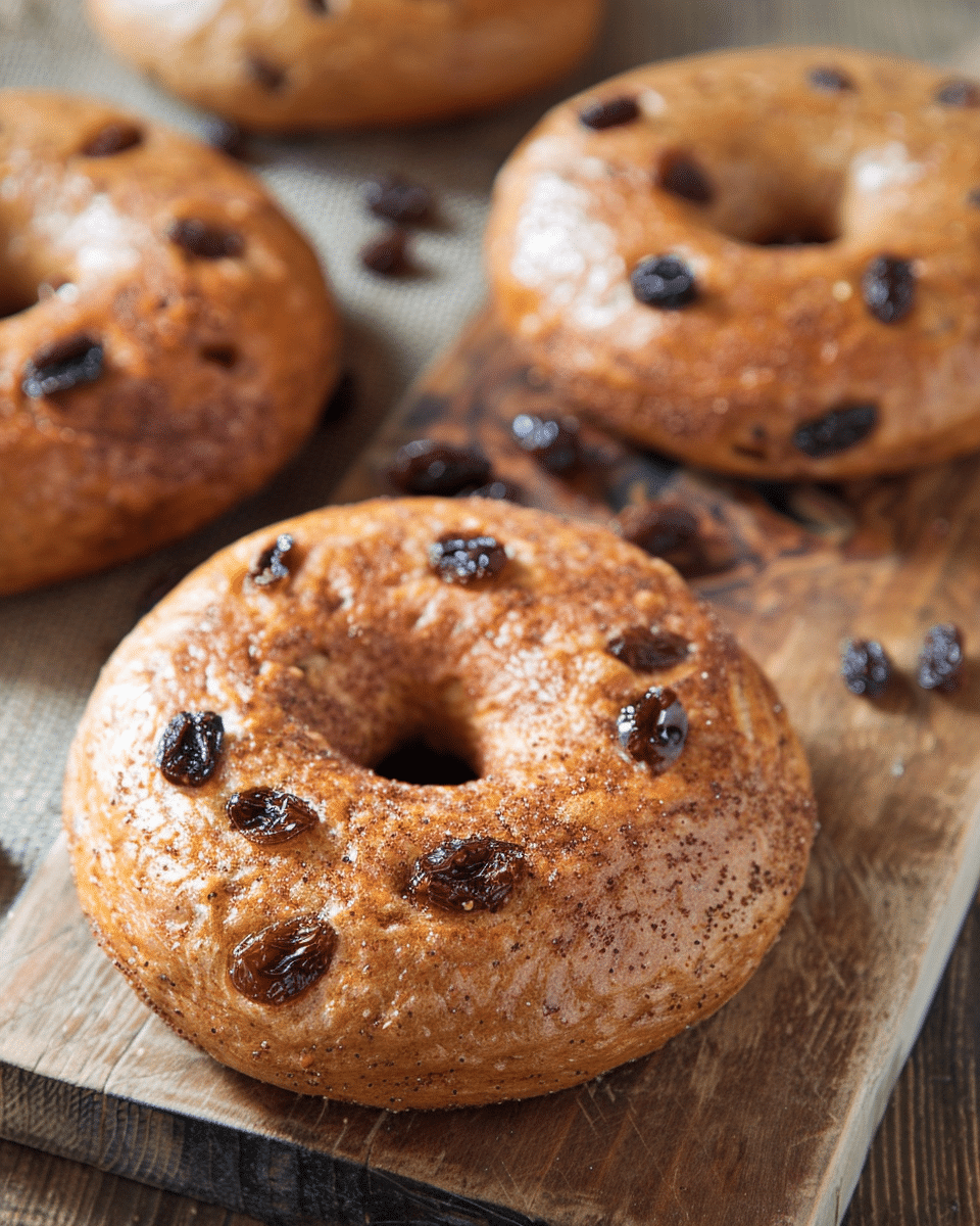 Cinnamon Raisin Bagels