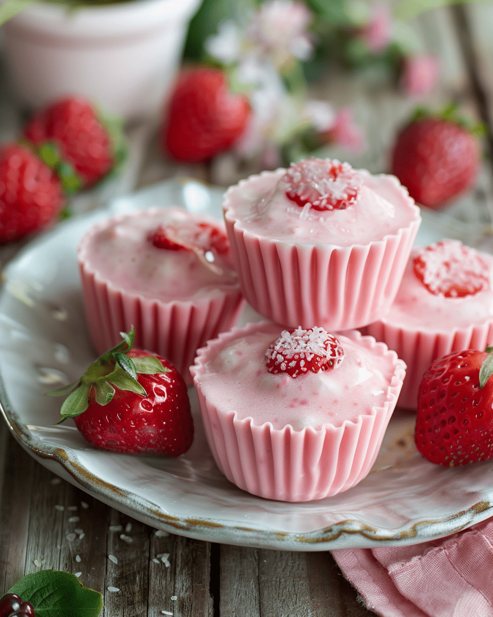 Easy Strawberry Yogurt Bites