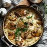 Kartoffel-Pilz-Pfanne mit Bohnen