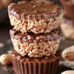 Chocolate Peanut Butter Rice Krispie Cups