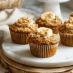Banana Topped Muffins