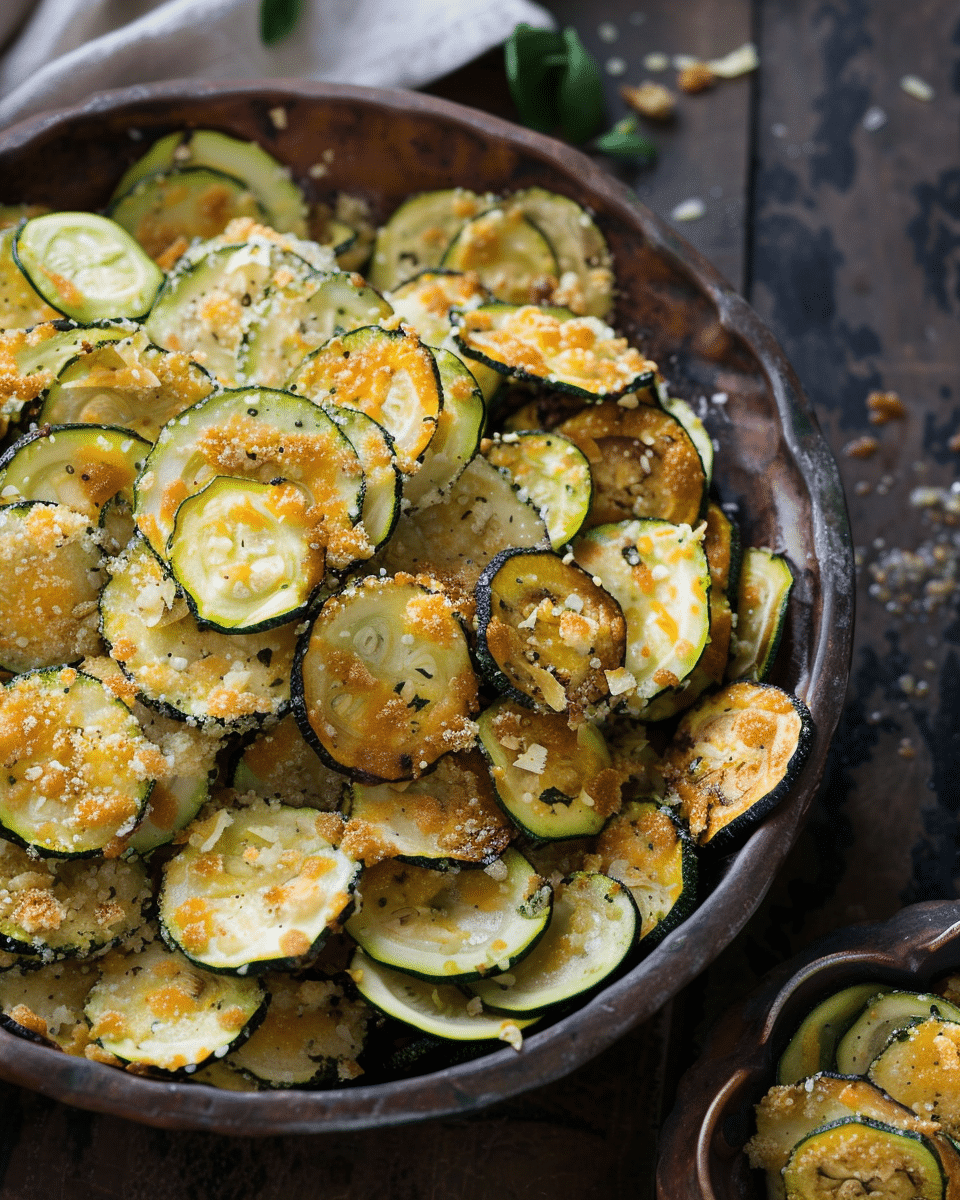 Parmesan Zucchini Chips