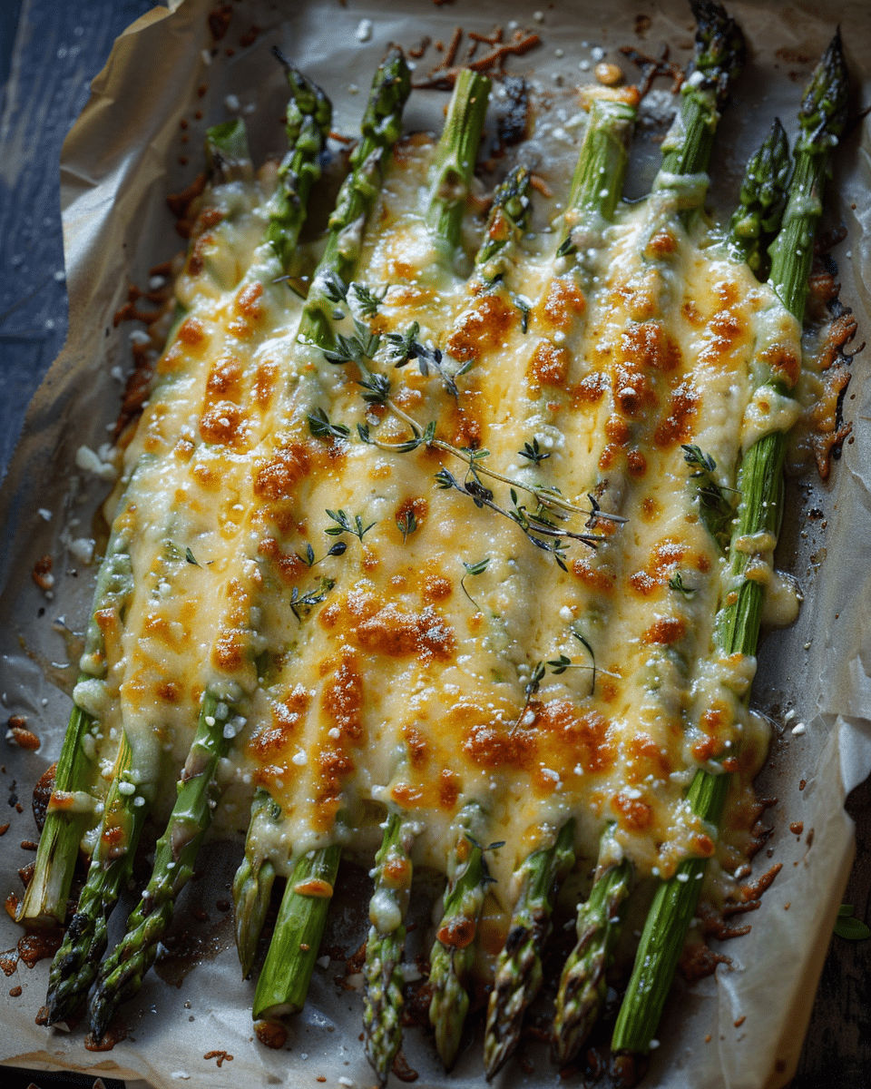 Cheesy Baked Asparagus