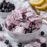 Blueberry Lemon Cheesecake Puppy Chow