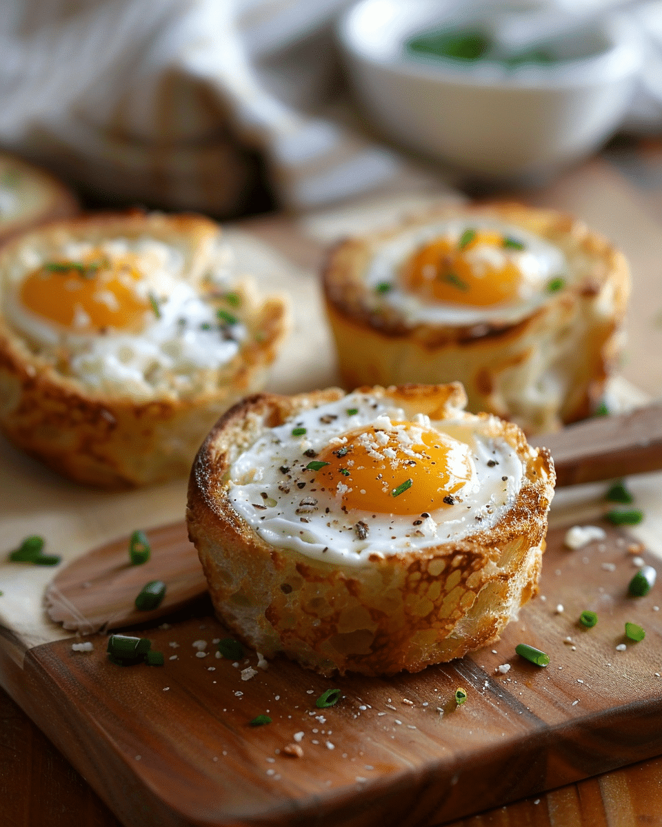 Baked Egg and Toast Cups