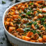 Ground Turkey Sweet Potato Bake