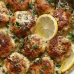Lemony Chicken Piccata Meatballs