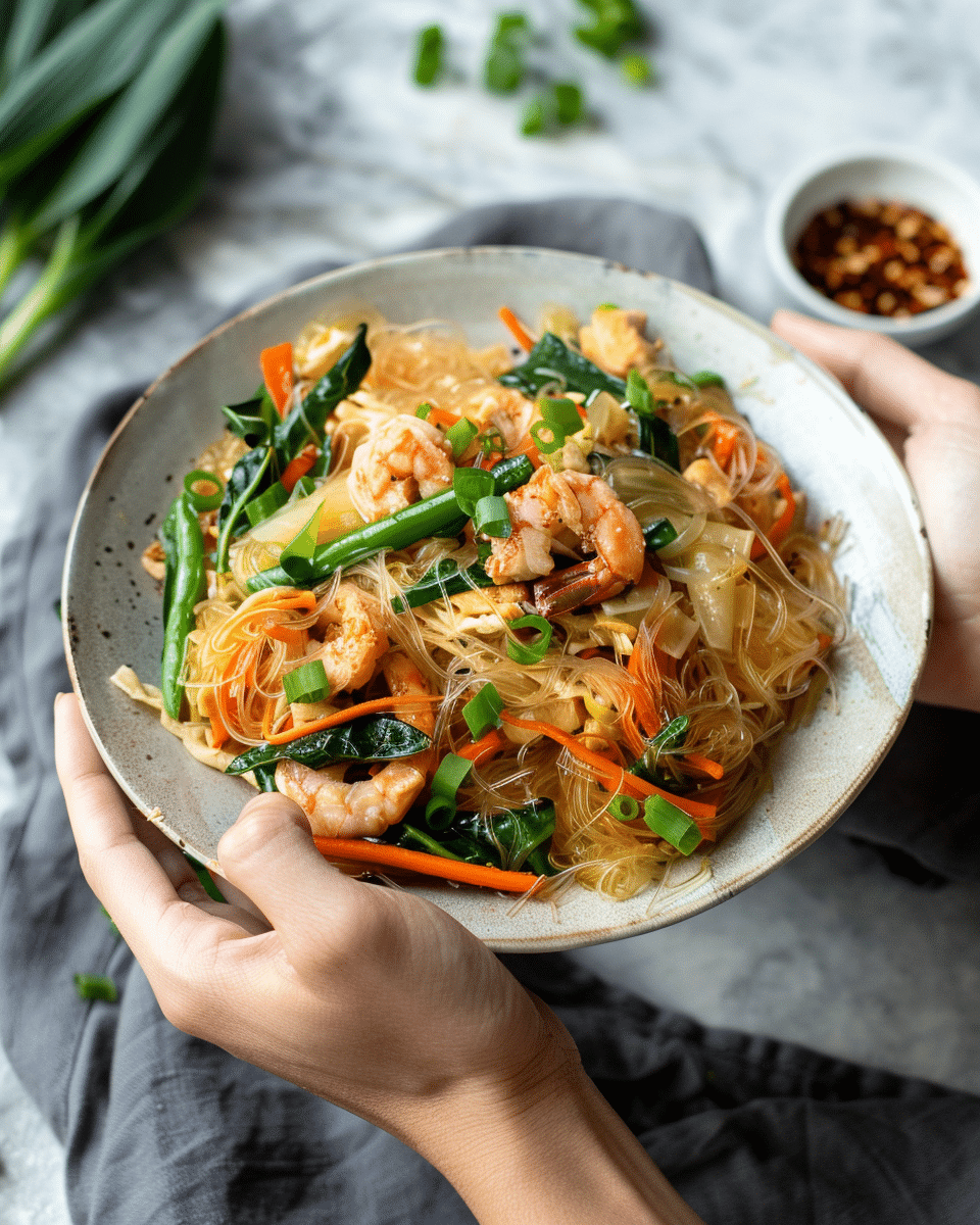 Pad Woon Sen (Thai Glass Noodle Stir Fry)