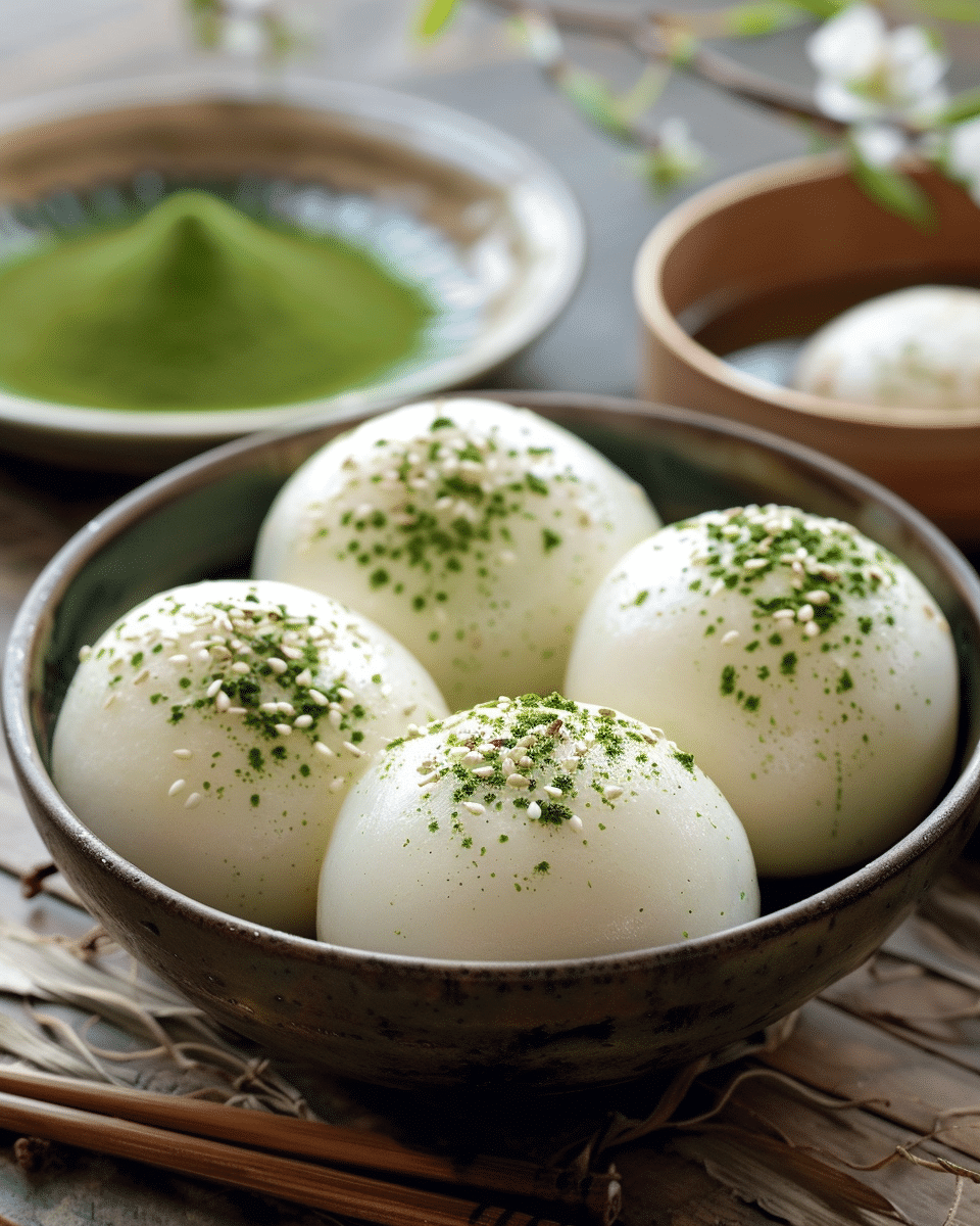Matcha Mantou Steamed Buns