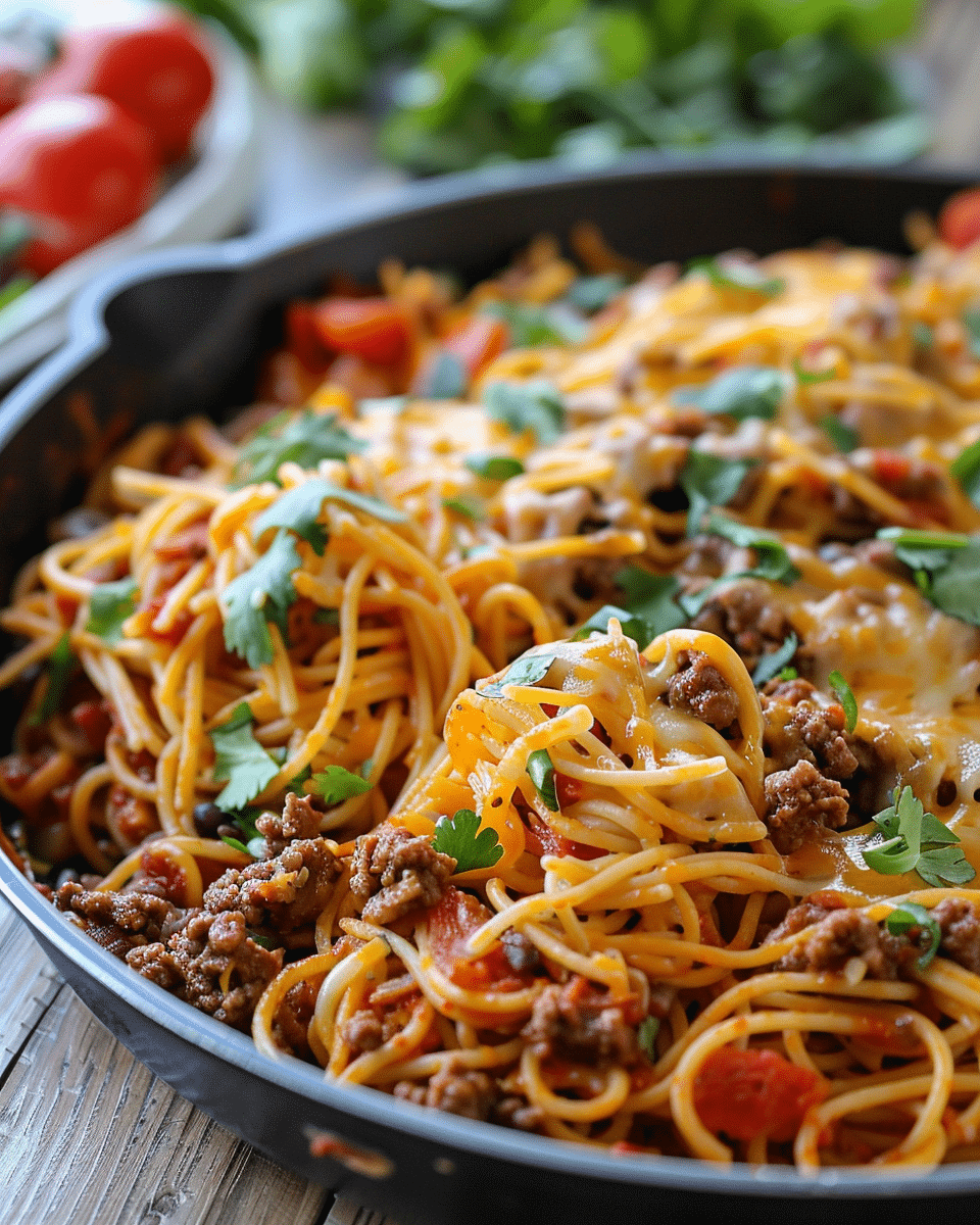 The Best Taco Spaghetti