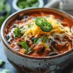 Cheesy Enchilada Chili