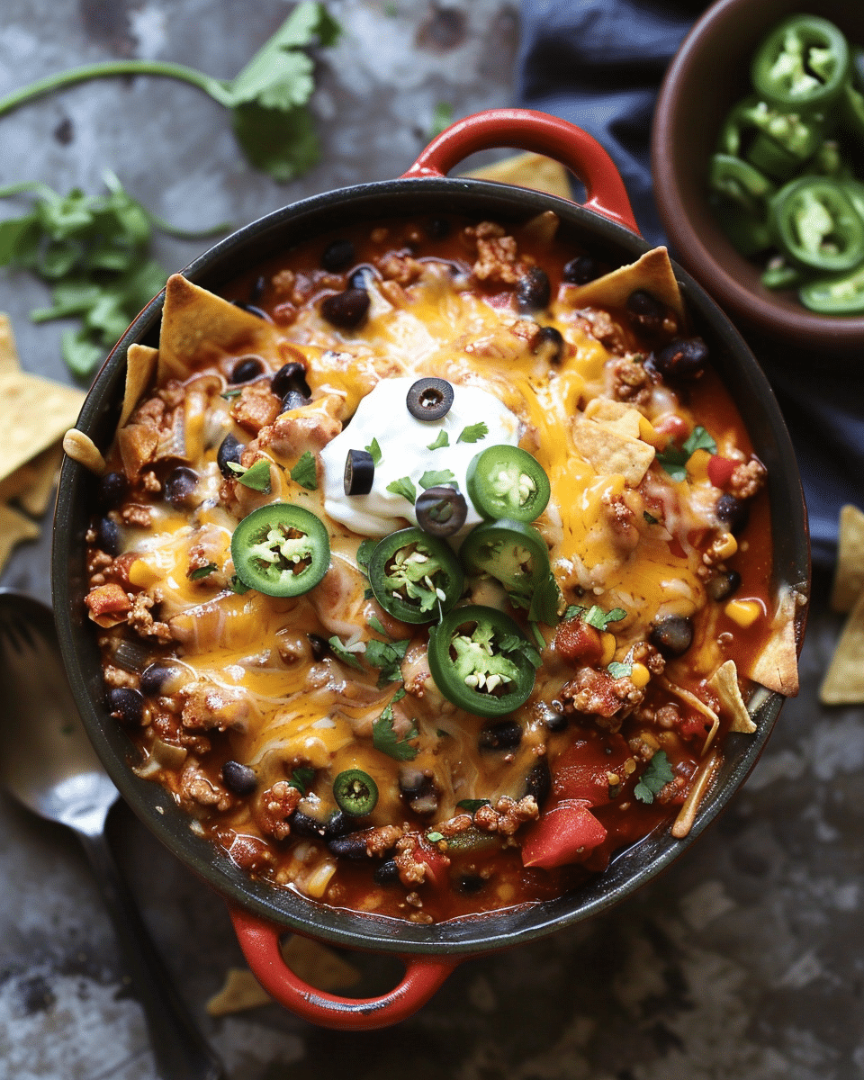 Cheesy Enchilada Chili