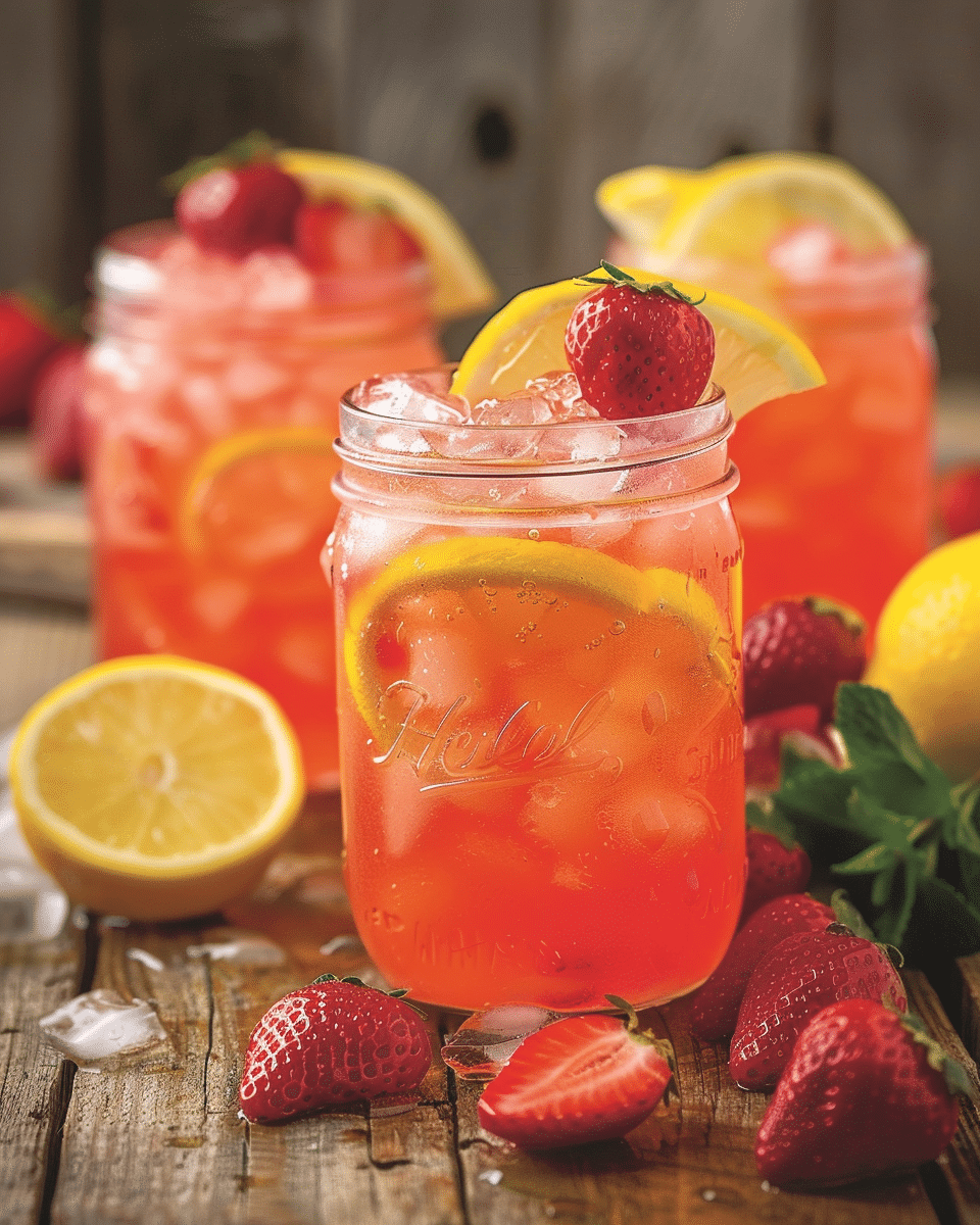 Homemade Strawberry Lemonade