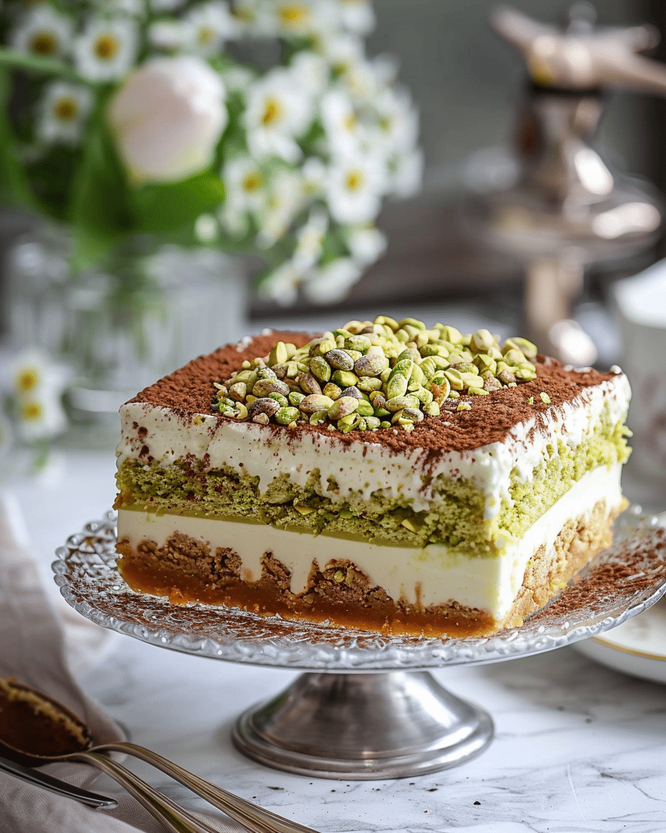 No-Bake Pistachio Tiramisu