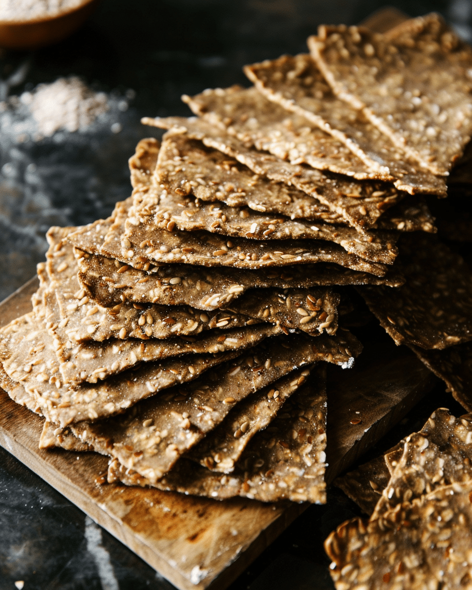 Easy Flax Seed Crackers