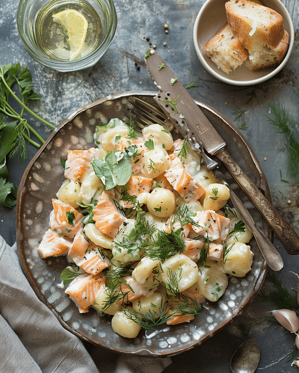 Creamy Salmon Gnocchi