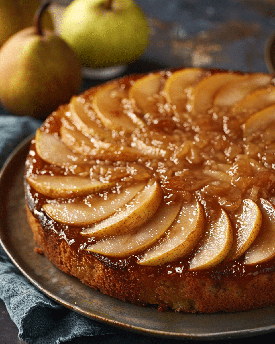 Upside-Down Brown Butter Pear Cake