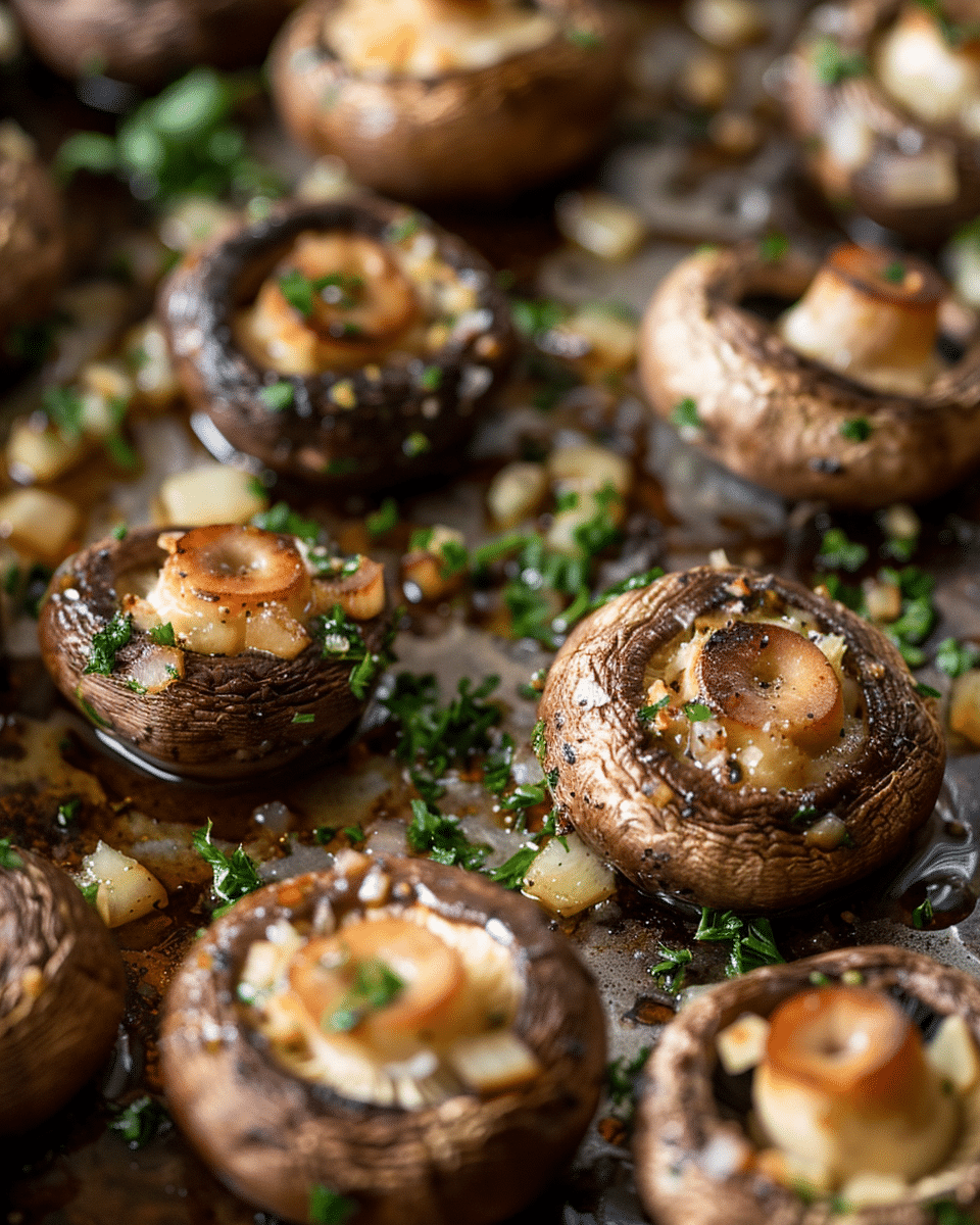 Garlic Butter Roasted Mushrooms