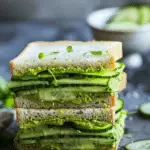 Matcha Cucumber Tea Sandwich