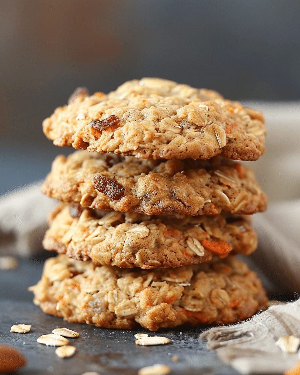 Carrot Cake Oatmeal Cookies