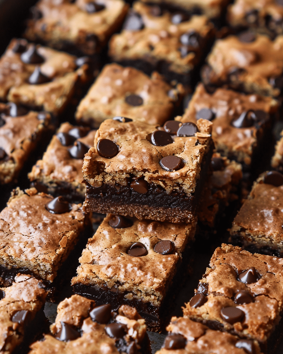 Brookies (Brownie & Chocolate Chip Cookie Bars)
