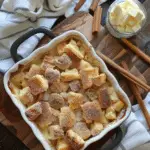 Brioche French Toast Casserole with Cinnamon Toast Croutons