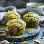 Pistachio Matcha Muffins