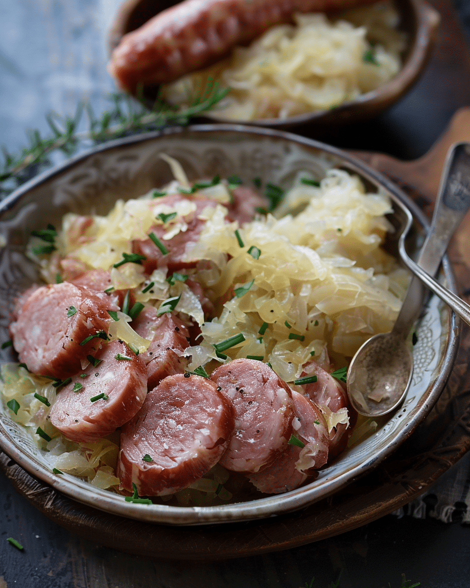 Kielbasa and Sauerkraut