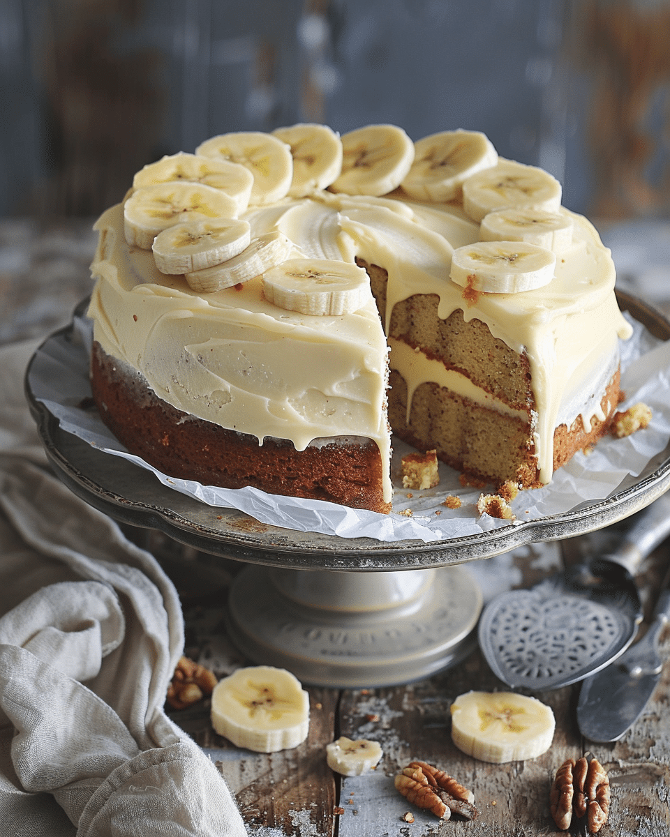 Banana Cake with Cream Cheese Frosting