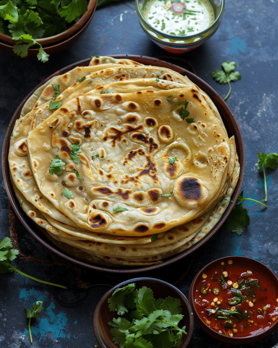 Soft Paratha for Chicken Rolls