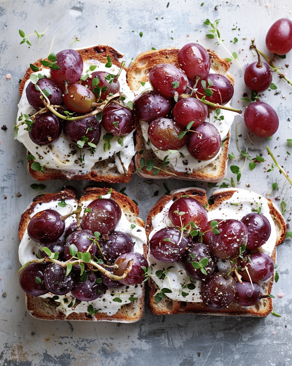 Roasted Grape Toast