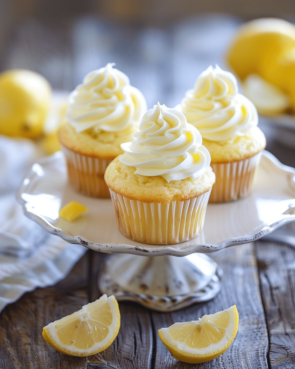 Greek Yogurt and Lemon Cupcakes