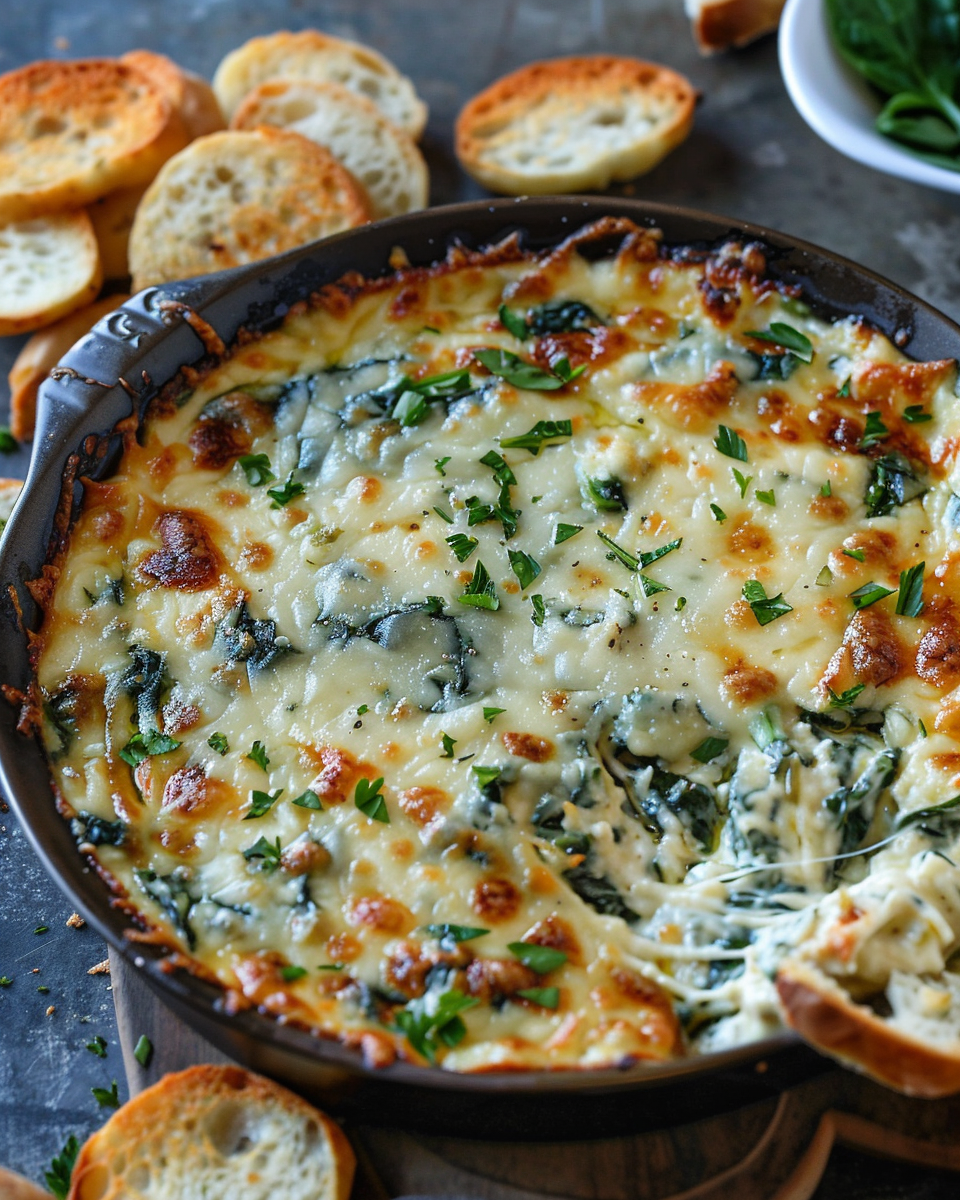 French Onion Spinach Dip Recipe