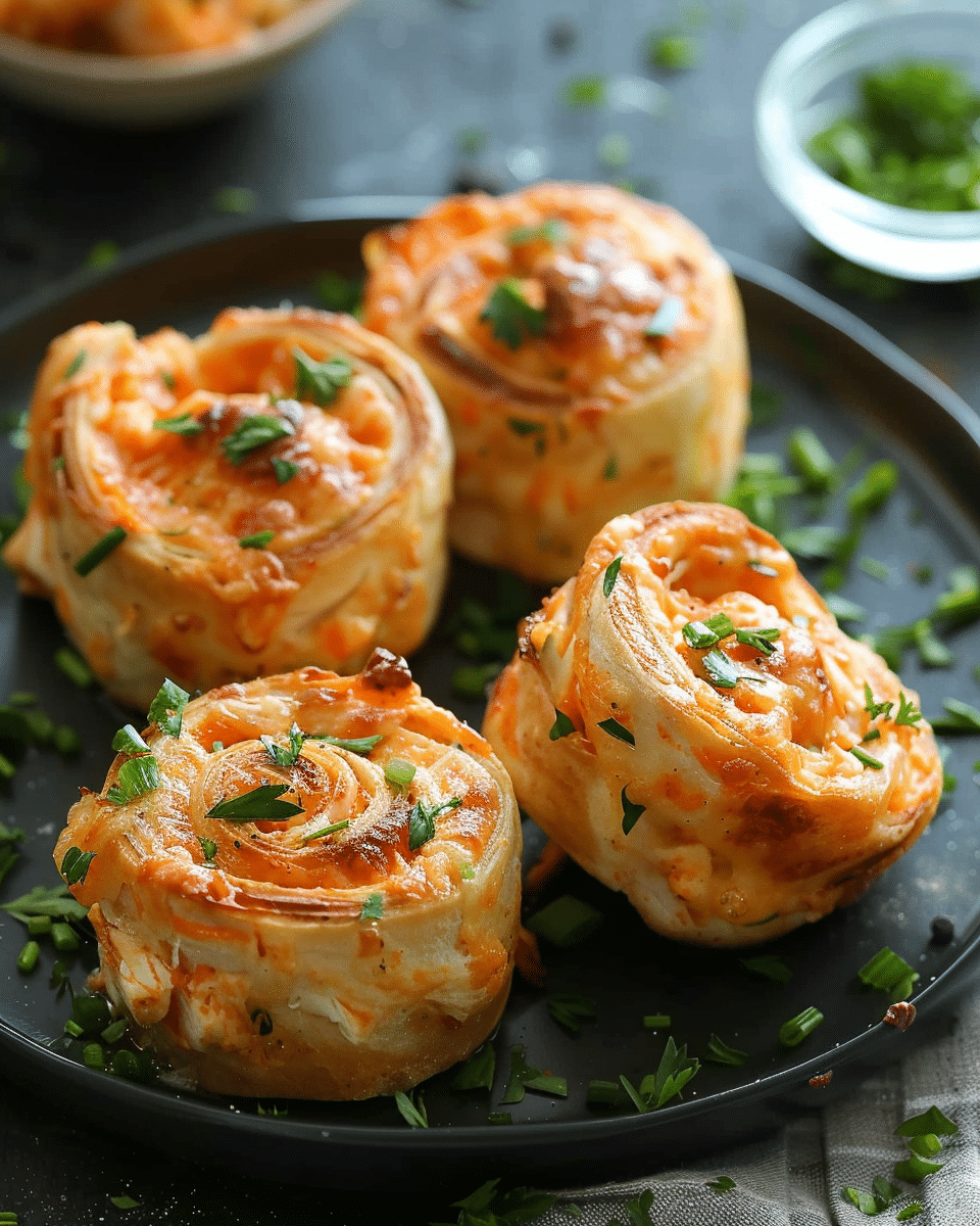Buffalo Chicken Pinwheels