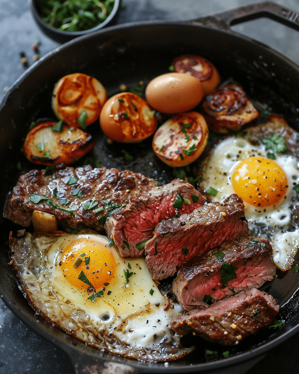 Steak and Eggs Recipe