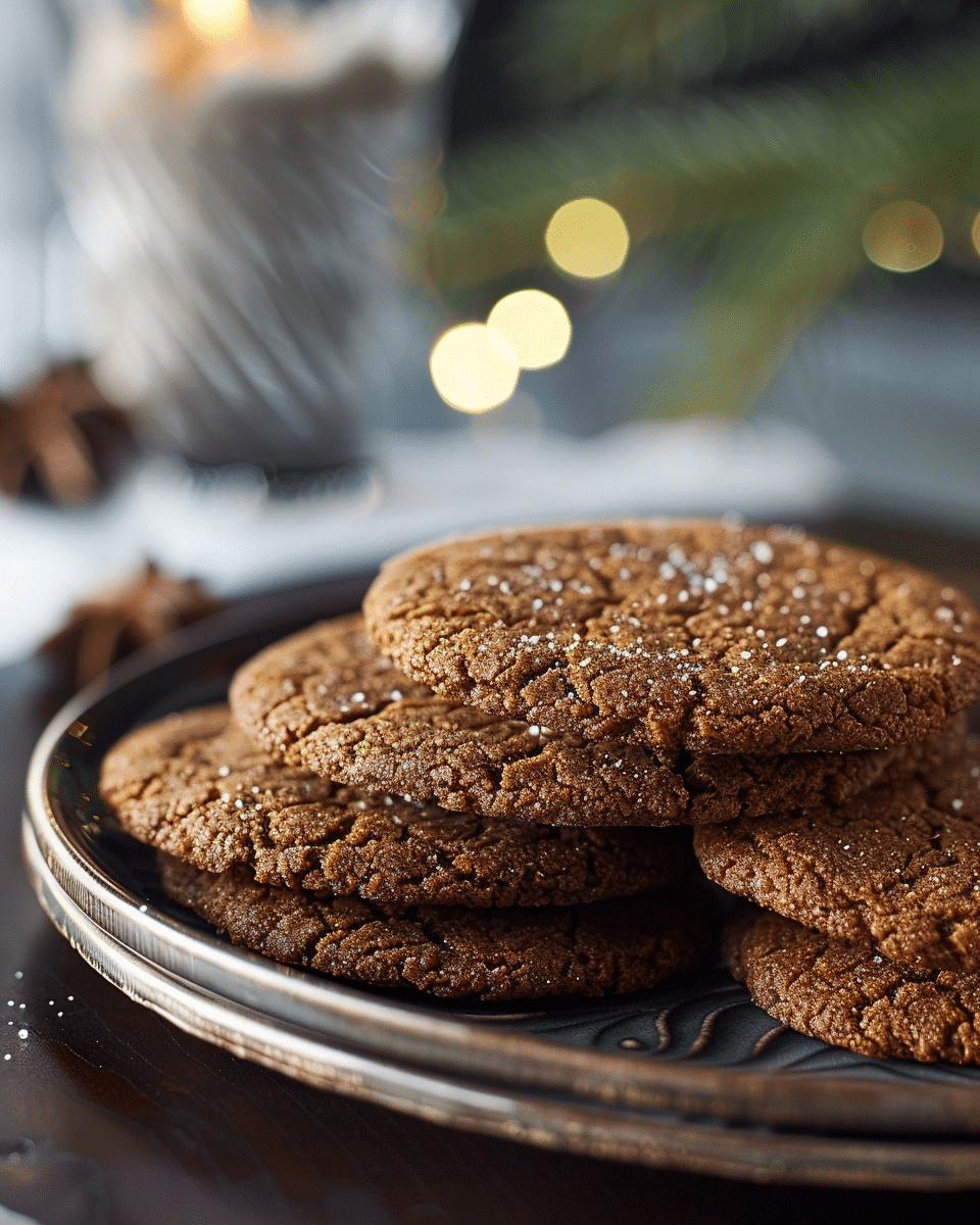 Chewy Ginger Molasses Cookies