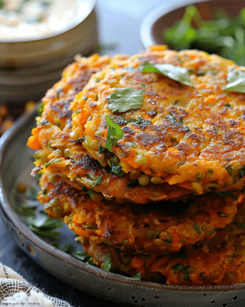 Sweet Potato Lentil Fritters