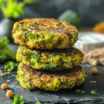 Vegan Broccoli Chickpea Fritters