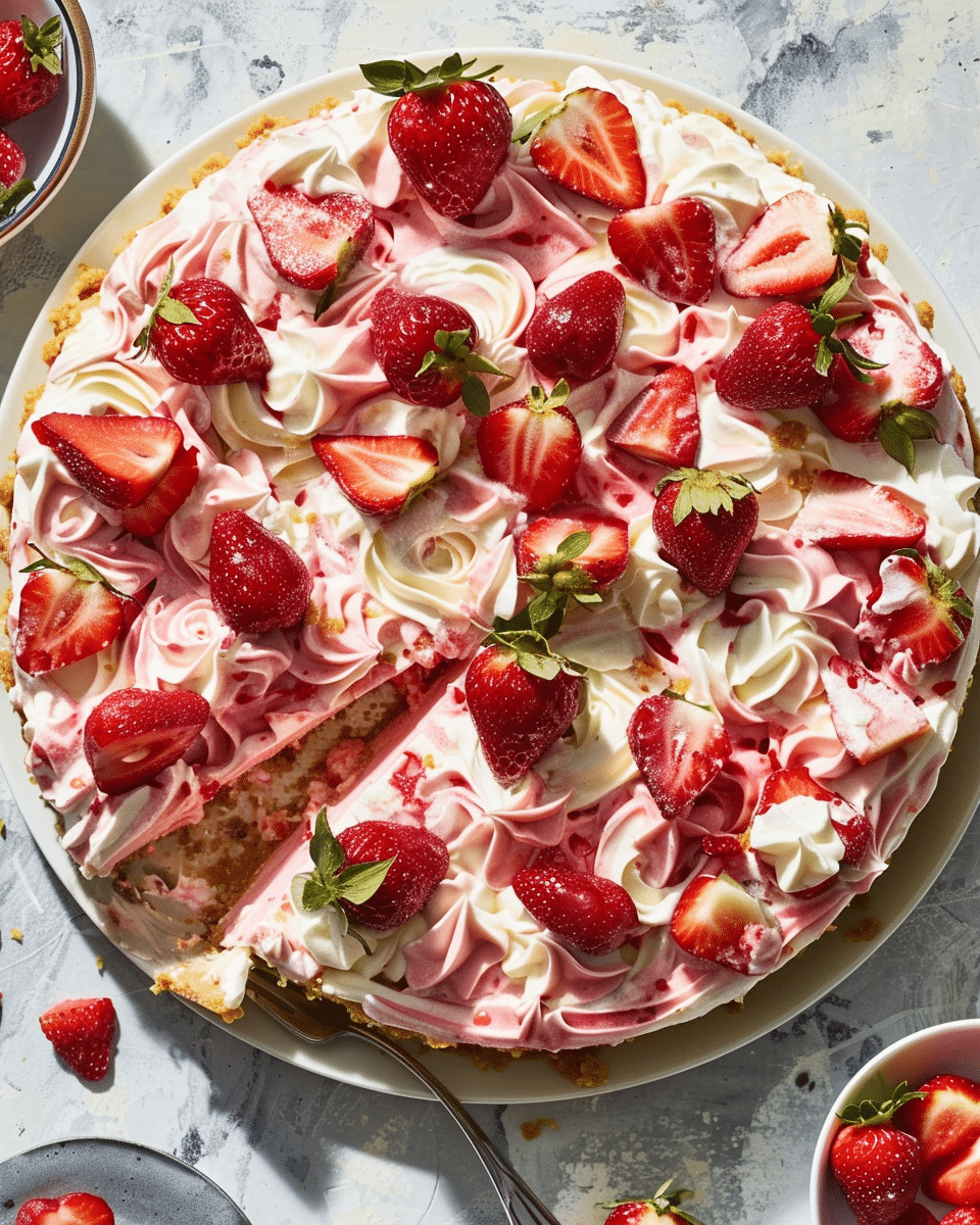 Strawberry Cheesecake Dump Cake