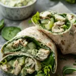 Green Goddess Chicken Salad Wraps